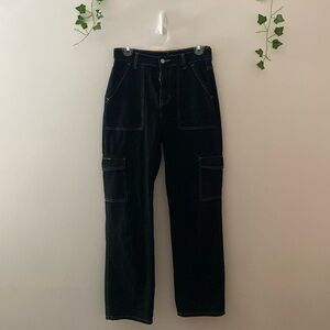 Black cargo pants